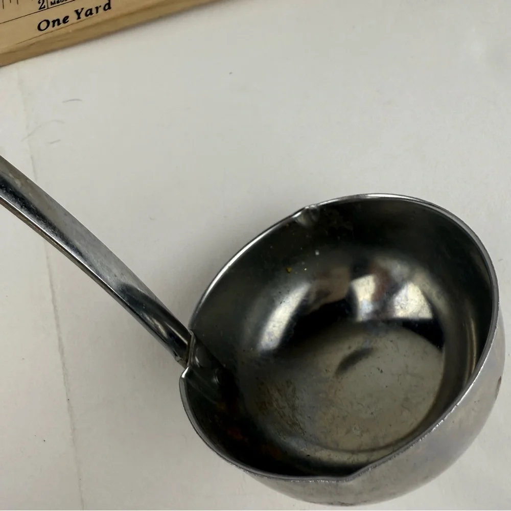 Vtg Ekco Soup Ladle Teal/Metal, Plastic with Aqua Accent SEE ALL PICS